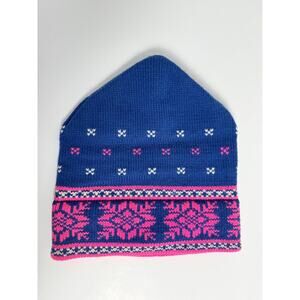 Vintage 100% Wool beanie hat Vermont Originals Ski Made In USA East Hardwick VT